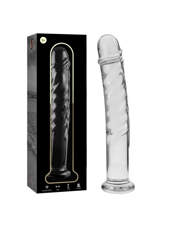 Nebula Series By Ibiza - Modello 16 Dildo In Vetro Borosilicato Trasparente 18.5 Cm -O- 3 Cm - NEBULA SERIES BY IBIZA - Dildo Realistici | erosidea.com