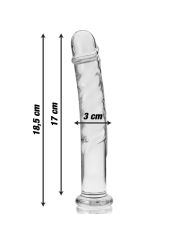 Nebula Series By Ibiza - Modello 16 Dildo In Vetro Borosilicato Trasparente 18.5 Cm -O- 3 Cm - NEBULA SERIES BY IBIZA - Dildo Realistici | erosidea.com