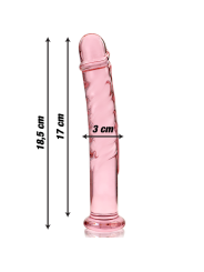 Nebula Series By Ibiza - Modello 16 Dildo In Vetro Borosilicato Rosa 18.5 Cm -O- 3 Cm - NEBULA SERIES BY IBIZA - Dildo Realistici | erosidea.com