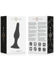 Intense - Anale Livello 3 125 Cm Nero - INTENSE ANAL TOYS - Plug e Catene Anali | erosidea.com