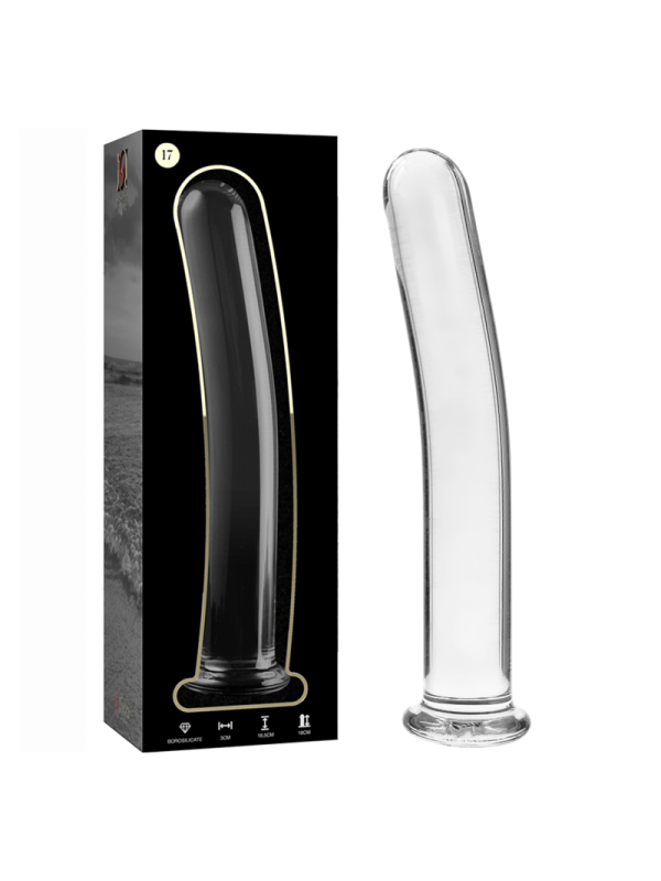 Nebula Series By Ibiza - Modello 17 Dildo In Vetro Borosilicato Trasparente 18.5 Cm -O- 3 Cm - NEBULA SERIES BY IBIZA - Dildo Realistici | erosidea.com