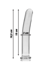 Nebula Series By Ibiza - Modello 17 Dildo In Vetro Borosilicato Trasparente 18.5 Cm -O- 3 Cm - NEBULA SERIES BY IBIZA - Dildo Realistici | erosidea.com