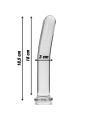 Nebula Series By Ibiza - Modello 17 Dildo In Vetro Borosilicato Trasparente 18.5 Cm -O- 3 Cm - NEBULA SERIES BY IBIZA - Dildo Realistici | erosidea.com