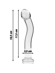 Nebula Series By Ibiza - Modello 18 Dildo In Vetro Borosilicato Trasparente 18.5 Cm -O- 3.5 Cm - NEBULA SERIES BY IBIZA - Dildo Realistici | erosidea.com
