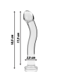 Nebula Series By Ibiza - Modello 18 Dildo In Vetro Borosilicato Trasparente 18.5 Cm -O- 3.5 Cm - NEBULA SERIES BY IBIZA - Dildo Realistici | erosidea.com