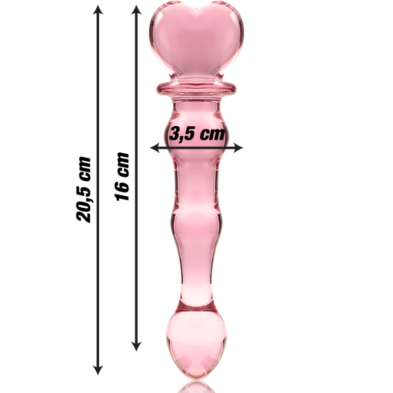 Nebula Series By Ibiza - Modello 21 Dildo In Vetro Borosilicato Rosa 20.5 Cm -O- 3.5 Cm - NEBULA SERIES BY IBIZA - Dildo Realistici | erosidea.com
