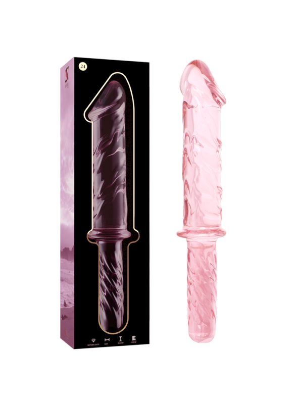 Nebula Series By Ibiza - Modello 24 Dildo In Vetro Borosilicato Rosa 28.5 Cm -O- 5 Cm - NEBULA SERIES BY IBIZA - Dildo Realistici | erosidea.com