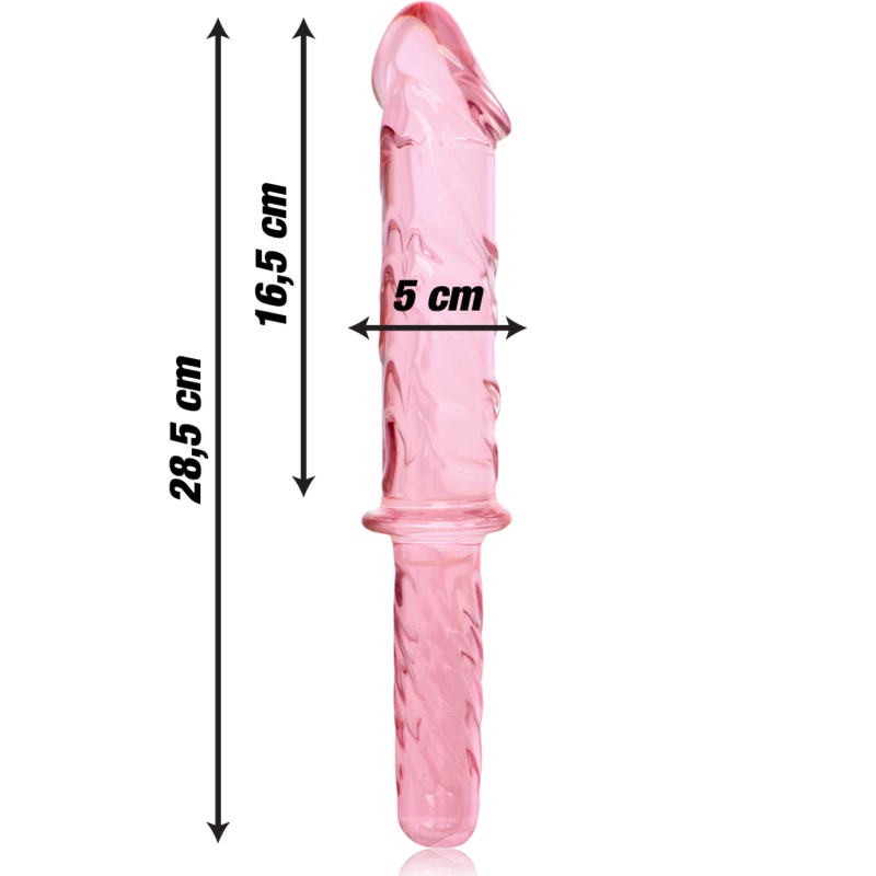 Nebula Series By Ibiza - Modello 24 Dildo In Vetro Borosilicato Rosa 28.5 Cm -O- 5 Cm - NEBULA SERIES BY IBIZA - Dildo Realistici | erosidea.com