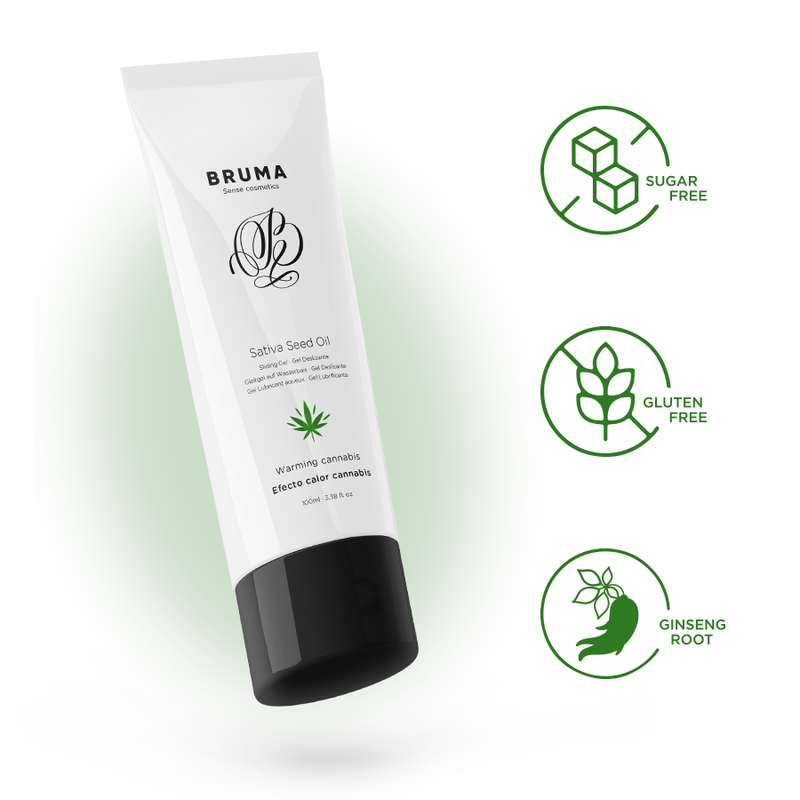 Bruma - Gel Scorrevole All''olio Di Semi Di Sativa Scaldante Gusto Cannabis 100 Ml - BRUMA - Aromatizzati e Commestibili | erosidea.com