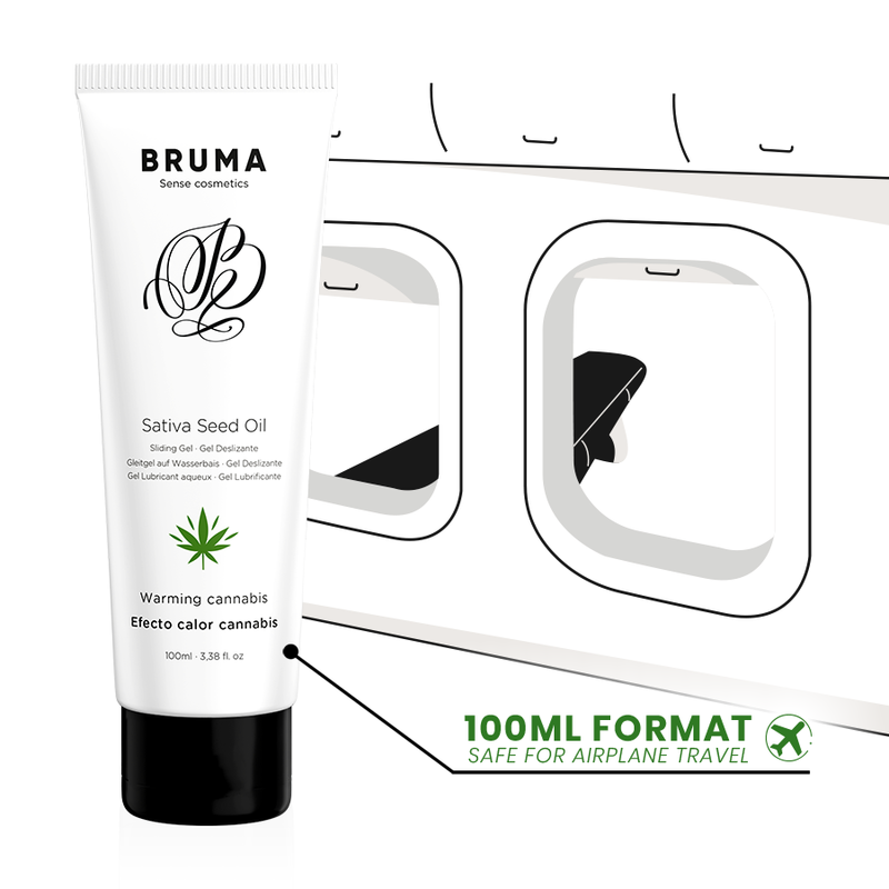 Bruma - Gel Scorrevole All''olio Di Semi Di Sativa Scaldante Gusto Cannabis 100 Ml - BRUMA - Aromatizzati e Commestibili | erosidea.com