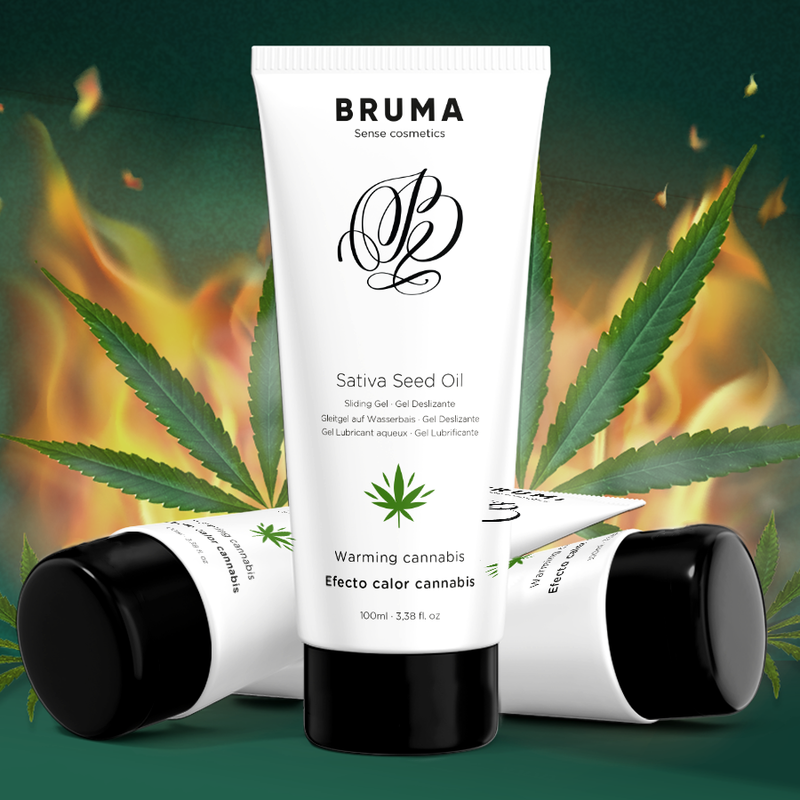 Bruma - Gel Scorrevole All''olio Di Semi Di Sativa Scaldante Gusto Cannabis 100 Ml - BRUMA - Aromatizzati e Commestibili | erosidea.com