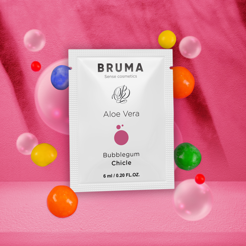 Bruma - Gel Scorrevole Aloe Vera Gusto Bubblegum 6 Ml - BRUMA - Monodose e Pocket | erosidea.com