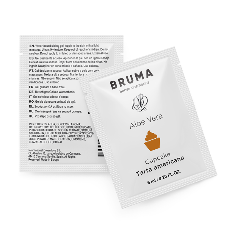 Bruma - Gel Scorrevole Aloe Vera Gupcake 6 Ml - BRUMA - Monodose e Pocket | erosidea.com