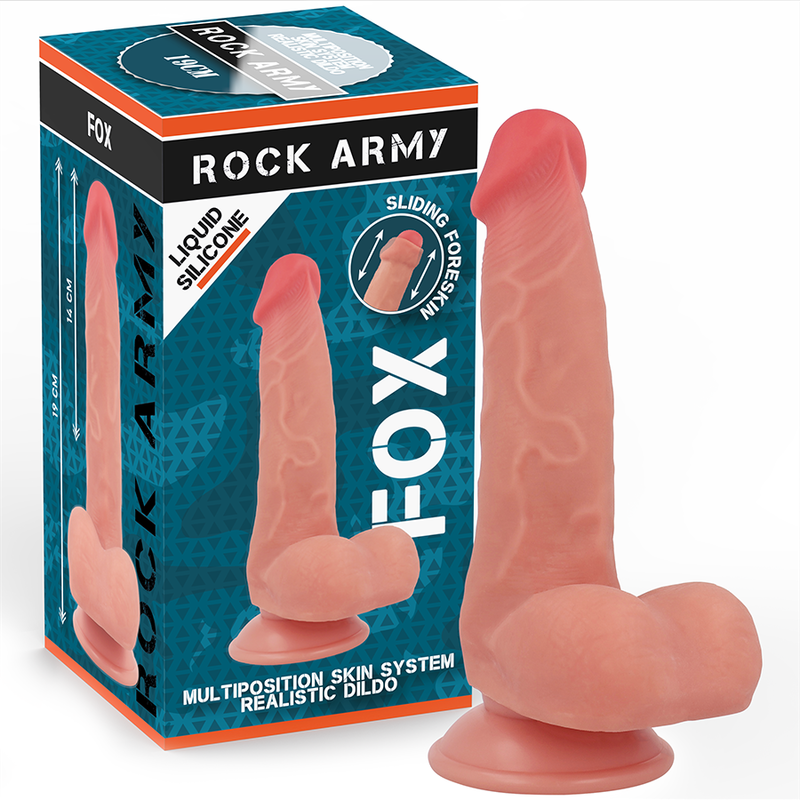 Dildo Realistico Rock Army Fox 19 Cm - ROCK ARMY - Dildo Realistici | erosidea.com