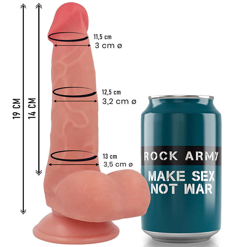 Dildo Realistico Rock Army Fox 19 Cm - ROCK ARMY - Dildo Realistici | erosidea.com