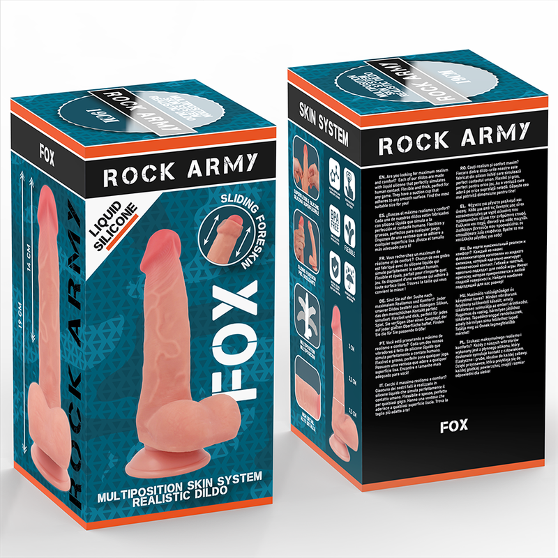 Dildo Realistico Rock Army Fox 19 Cm - ROCK ARMY - Dildo Realistici | erosidea.com