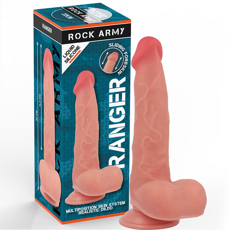 Rock Army - Dildo Realistico Ranger 22 x 3.6 cm - ROCK ARMY - Dildo Realistici | erosidea.com
