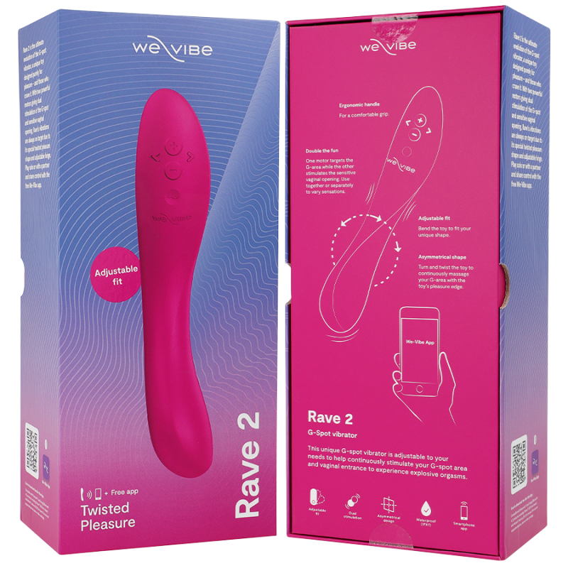 We-Vibe - Rave 2 Vibratore G-Spot Rosa - WE-VIBE - Vibratori punto G | erosidea.com