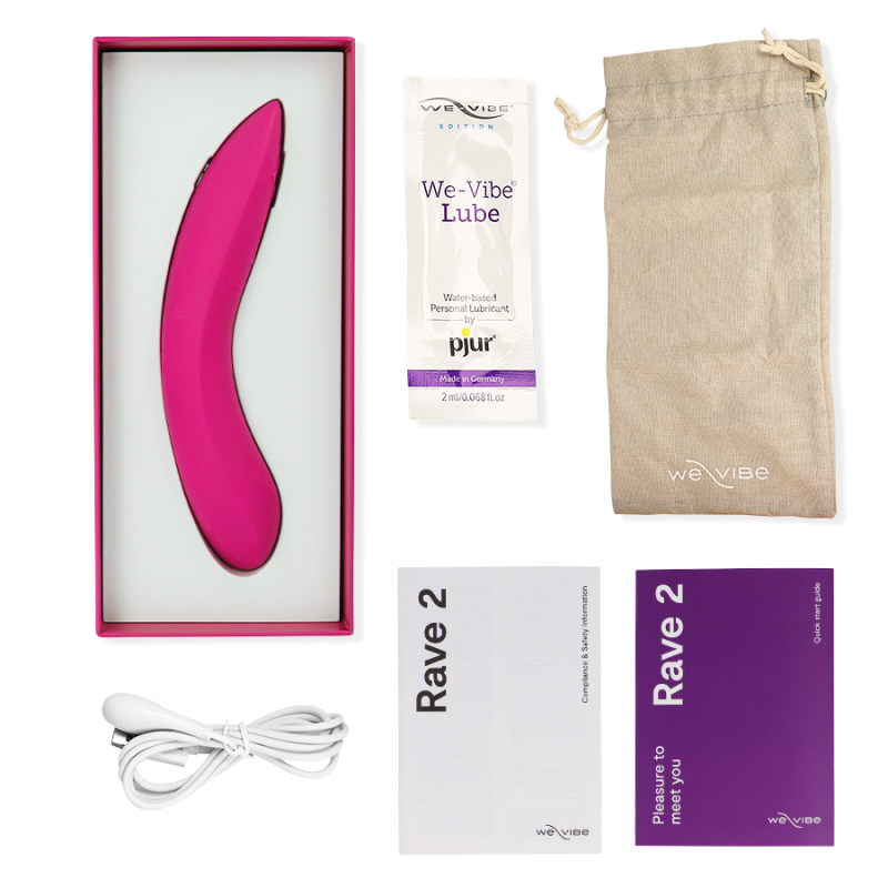 We-Vibe - Rave 2 Vibratore G-Spot Rosa - WE-VIBE - Vibratori punto G | erosidea.com