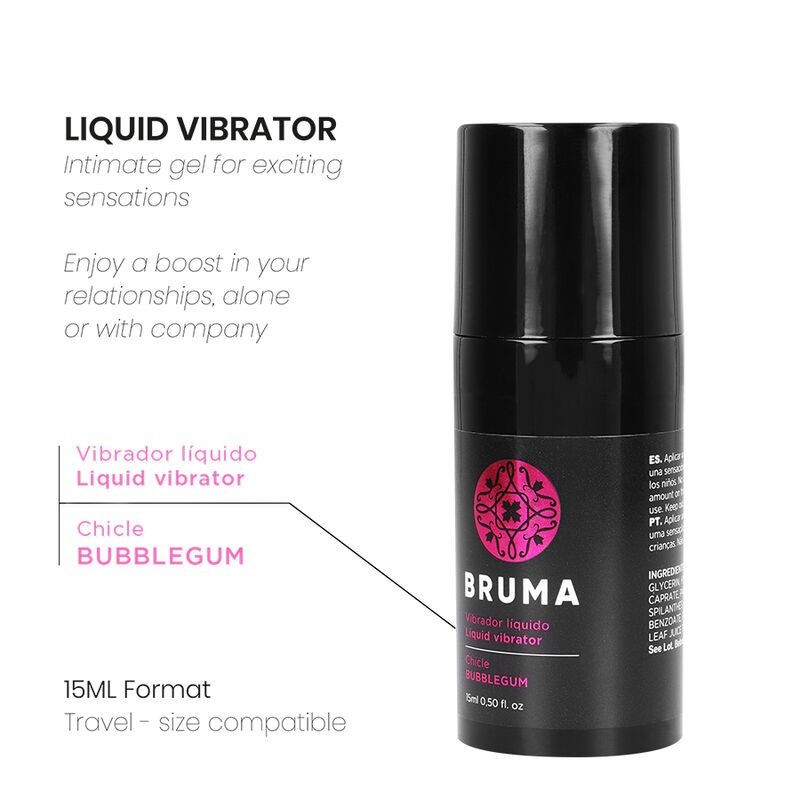 Bruma - Vibratore Liquido Gel Intimo Bubblegum 15Ml - BRUMA - Vibratori Liquidi | erosidea.com