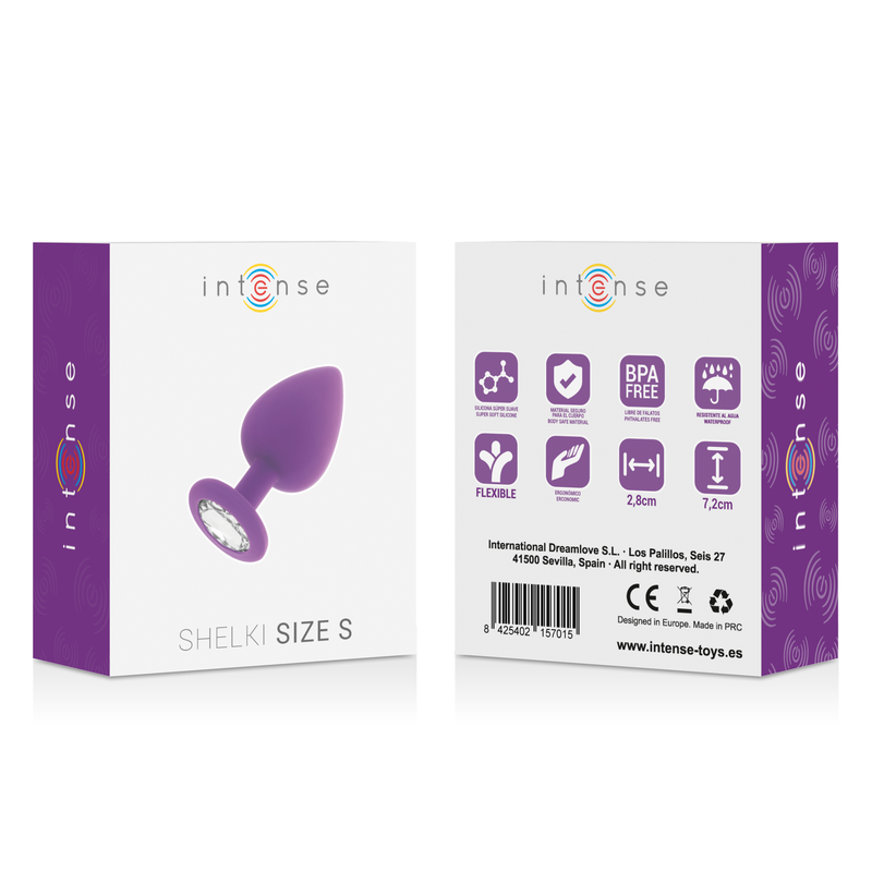 Intense - Shelki S Plug Anale Lilla - INTENSE - Plug e Catene Anali | erosidea.com