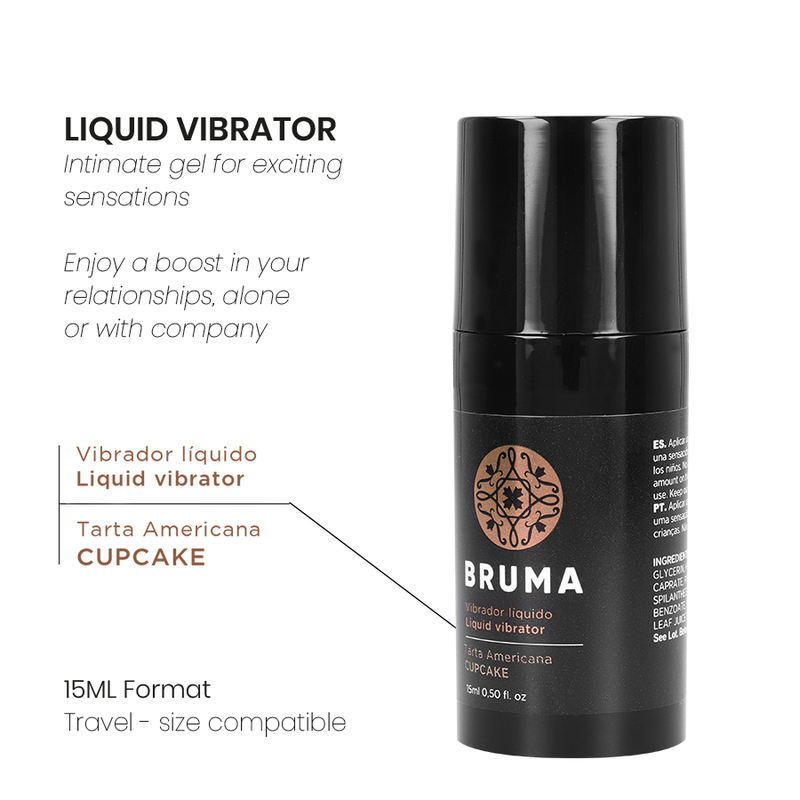 Bruma - Vibratore Liquido Gel Intimo Cupcake 15Ml - BRUMA - Vibratori Liquidi | erosidea.com