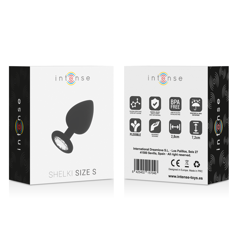Intense - Helki S Plug Anale Nero - INTENSE - Plug e Catene Anali | erosidea.com