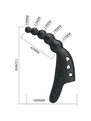 Pretty Love - Vibratore G-Spot Da Dita Jordin 10 Vibrazioni Nero - PRETTY LOVE - Vibratori punto G | erosidea.com