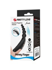 Pretty Love - Vibratore G-Spot Da Dita Jordin 10 Vibrazioni Nero - PRETTY LOVE - Vibratori punto G | erosidea.com