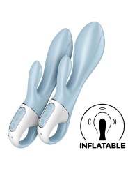 Satisfyer - Air Pump Bunny 1 Vibratore Gonfiabile Rabbit Blu - SATISFYER VIBRATOR - Vibratori Rabbit | erosidea.com