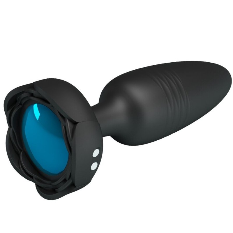Pretty Love - Tarion Plug Anale Con Luce Led Nero 125 Cm - PRETTY LOVE - Plug e Catene Anali | erosidea.com