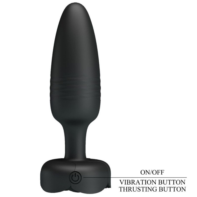 Pretty Love - Tarion Plug Anale Con Luce Led Nero 125 Cm - PRETTY LOVE - Plug e Catene Anali | erosidea.com