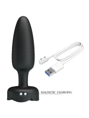 Pretty Love - Tarion Plug Anale Con Luce Led Nero 125 Cm - PRETTY LOVE - Plug e Catene Anali | erosidea.com