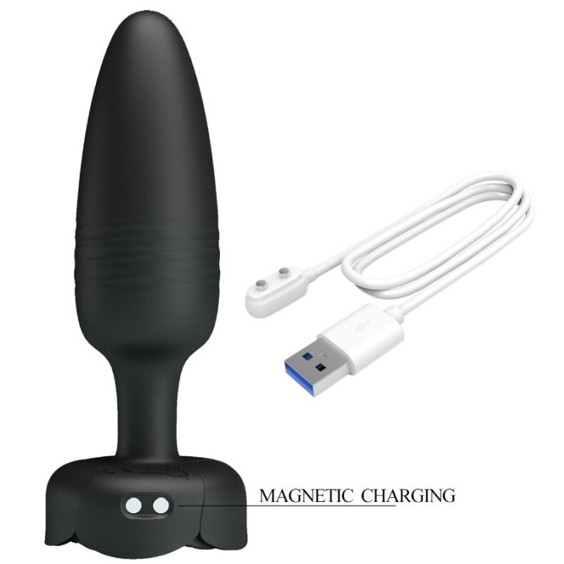 Pretty Love - Tarion Plug Anale Con Luce Led Nero 125 Cm - PRETTY LOVE - Plug e Catene Anali | erosidea.com