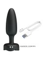 Pretty Love - Tarion Plug Anale Con Luce Led Nero 125 Cm - PRETTY LOVE - Plug e Catene Anali | erosidea.com