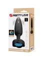 Pretty Love - Tarion Plug Anale Con Luce Led Nero 125 Cm - PRETTY LOVE - Plug e Catene Anali | erosidea.com
