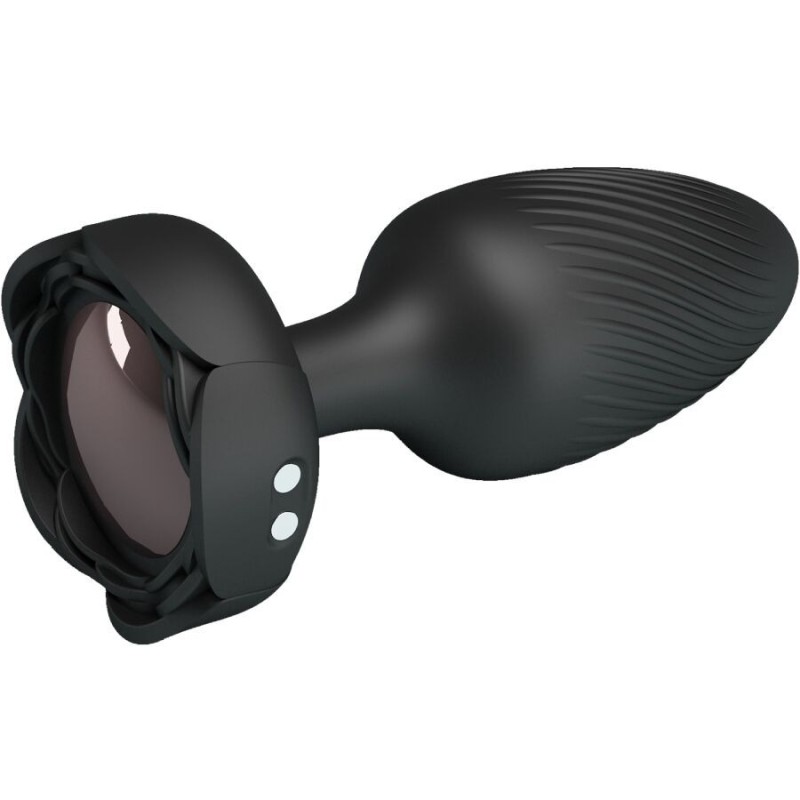 Pretty Love - Varian Plug Anale Con Luce Led Nero 108 Cm - PRETTY LOVE - Plug e Catene Anali | erosidea.com