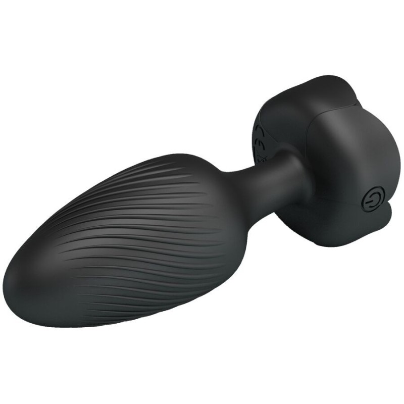 Pretty Love - Varian Plug Anale Con Luce Led Nero 108 Cm - PRETTY LOVE - Plug e Catene Anali | erosidea.com