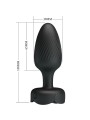 Pretty Love - Varian Plug Anale Con Luce Led Nero 108 Cm - PRETTY LOVE - Plug e Catene Anali | erosidea.com