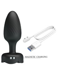 Pretty Love - Varian Plug Anale Con Luce Led Nero 108 Cm - PRETTY LOVE - Plug e Catene Anali | erosidea.com