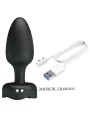 Pretty Love - Varian Plug Anale Con Luce Led Nero 108 Cm - PRETTY LOVE - Plug e Catene Anali | erosidea.com