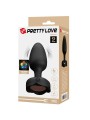 Pretty Love - Varian Plug Anale Con Luce Led Nero 108 Cm - PRETTY LOVE - Plug e Catene Anali | erosidea.com