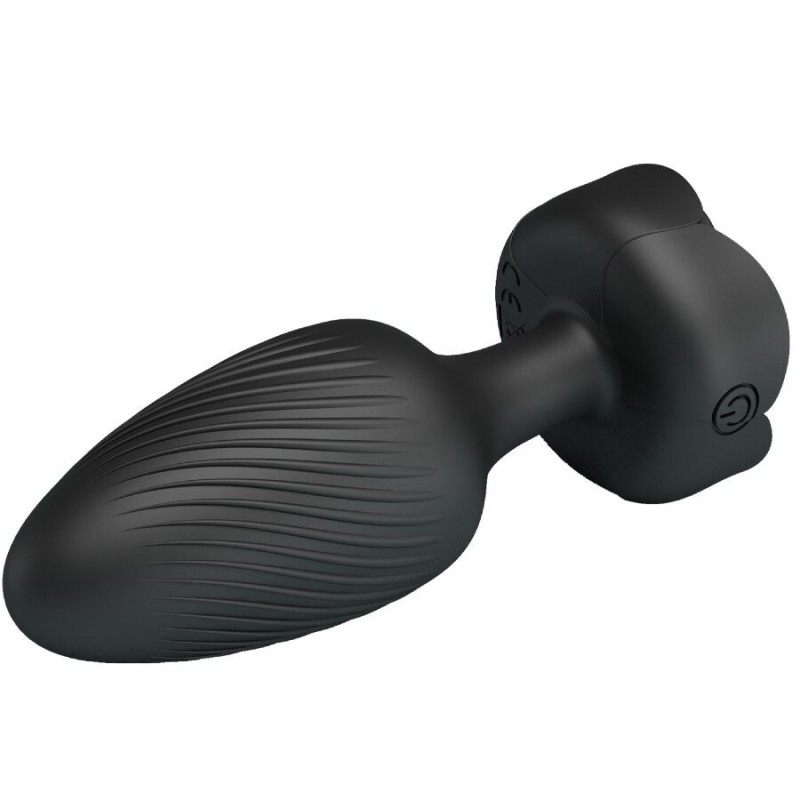 Pretty Love - Osborn Plug Anale Con Luce Led Nero 98 Cm - PRETTY LOVE - Plug e Catene Anali | erosidea.com