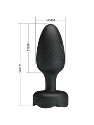 Pretty Love - Osborn Plug Anale Con Luce Led Nero 98 Cm - PRETTY LOVE - Plug e Catene Anali | erosidea.com