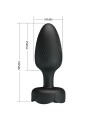 Pretty Love - Osborn Plug Anale Con Luce Led Nero 98 Cm - PRETTY LOVE - Plug e Catene Anali | erosidea.com