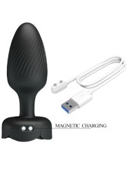 Pretty Love - Osborn Plug Anale Con Luce Led Nero 98 Cm - PRETTY LOVE - Plug e Catene Anali | erosidea.com