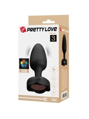 Pretty Love - Osborn Plug Anale Con Luce Led Nero 98 Cm - PRETTY LOVE - Plug e Catene Anali | erosidea.com