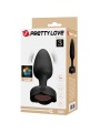 Pretty Love - Osborn Plug Anale Con Luce Led Nero 98 Cm - PRETTY LOVE - Plug e Catene Anali | erosidea.com
