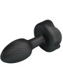 Pretty Love - Plug Anale Olman Con Luce Led Nero 88 Cm - PRETTY LOVE - Plug e Catene Anali | erosidea.com