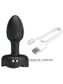 Pretty Love - Plug Anale Olman Con Luce Led Nero 88 Cm - PRETTY LOVE - Plug e Catene Anali | erosidea.com
